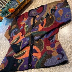 Factoria Perez Alpaca Wool Sweater No Size Tag-Possibly Medium? See Measurements